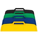 Couvercle pour poubelle DURABIN 90 litres DURABIN LID 90 DURABLE - Couvercle DURABLE DURABIN LID 90 gris, détail de la prise en main