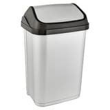 Poubelle à couvercle basculant, de 10 à 50 litres Poubelle à couvercle basculant swantje KEEEPER - Poubelle à couvercle basculant keeeper swantje 25 litres, vue de face