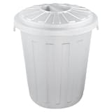 Poubelle à couvercle vissant étanche aux odeurs, 23 litres Poubelle à couvercle vissant mats 23 litres KEEEPER - Poubelle à couvercle vissant keeeper mats 23 litres argent, vue de face