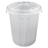 Poubelle à couvercle vissant étanche aux odeurs, 23 litres Poubelle à couvercle vissant mats 23 litres KEEEPER - Poubelle à couvercle vissant keeeper mats 23 litres argent, vue de trois quarts