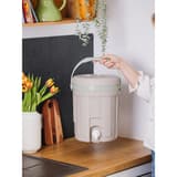 Composteur de cuisine par fermentation, 8 litres Composteur de cuisine Bokashi 8 litres EDA - Composteur de cuisine Bokashi EDA 8 litres porté par son anse