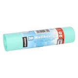 Rouleau de 20 sacs fins en PEHD Sacs poubelle 20 litres, vert menthe STARPAK - Vue 3