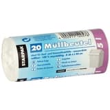 Rouleau de 20 sacs en PEBD de 16 microns Sacs poubelle 5 litres, blancs STARPAK - Vue 2