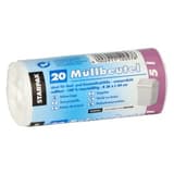 Rouleau de 20 sacs en PEBD de 16 microns Sacs poubelle 5 litres, blancs STARPAK - Vue 3