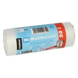 Rouleau de 20 sacs en PEHD de 12 microns Sacs poubelle à poignées 20 litres, transparents STARPAK - Vue 3