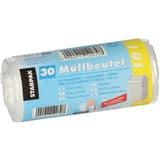 Rouleau de 30 sacs en PEHD de 7 microns Sacs poubelle à poignées 10 litres, transparents STARPAK - Vue 2