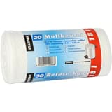 Rouleau de 30 sacs en PEBD de 18 microns Sacs poubelle 18 litres, blancs STARPAK - Vue 2