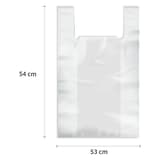 Rouleau de 30 sacs en PEHD de 11 microns Sacs poubelle à poignées 25 litres, transparents HYGOCLEAN - Sacs poubelle HYGOCLEAN 25 litres, autre vue