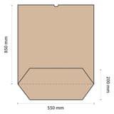 Papier 2 plis, vendus par 100 Sacs à déchets en papier 80 litres, bruns NATURE STAR - Sacs à déchets en papier NATURE Star 80 litres, autre vue