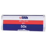 Rouleau de 50 sacs Sacs poubelle 60 litres, transparents DM-FOLIEN - Sacs poubelle dm-folien 60 litres, autre vue