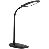 Lampe de bureau LED, col flexible, veilleuse LEON PAPERFLOW - Lampe de bureau LED PAPERFLOW LEON noire, col flexible