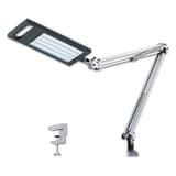 Lampe de travail LED, pied et pince, double bras articulé 4 Work HANSA - Lampe Hansa 4 Work montée sur sa pince