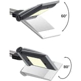 Lampe de bureau LED, température réglable, bras en ressort inox primus MAUL - Inclinaison et rotation de la tête de la lampe MAULprimus