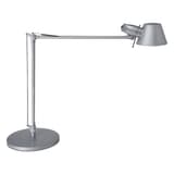Lampe de bureau, double bras articulé, ampoule LED E27 fournie rock MAUL - Lampe de bureau MAULrock argent, double bras articulé