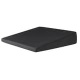 Mousse ferme, housse en velours noir Coussin en biseau Relax IWH - Coussin en biseau IWH Relax, housse en velours noir