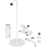 Lampe spot LED rechargeable, tête magnétique sur pied, pince ou mur Flare spot HANSA - Hansa Flare spot livrée avec pied, pince, support mural et câble USB-C