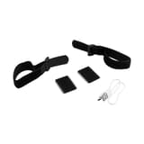 Réglette LED rechargeable pour parasol, 3 teintes BERLIN SECURIT - Fixations magnétiques et bandes auto-agrippantes de la réglette Securit BERLIN