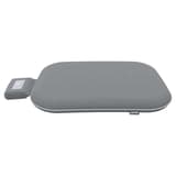 Sur batterie, 3 niveaux de chaleur, gris Coussin d'assise chauffant iComfi LEITZ - Coussin d'assise chauffant LEITZ iComfi gris avec sa batterie