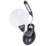 Sur pied ou à pince, x 2 et x 4 Loupe de table avec lampe LED WEDO - Lampe à 4 LED de la loupe de table WEDO