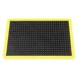 Caoutchouc naturel à dômes, 60 × 90 cm, noir à bandes jaunes Tapis anti-fatigue Yoga Dome Basic MILTEX - Tapis anti-fatigue miltex Yoga Dome Basic noir à bandes jaunes, 60 × 90 cm