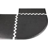 Système modulaire à emboîter, 90 × 90 cm, noir Élément d'angle Yoga Dome Basic MILTEX - Élément d'angle miltex Yoga Dome Basic noir, 90 × 90 cm, détail