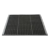 Caoutchouc naturel perforé, 90 × 150 cm, noir Caillebotis Yoga Grip Basic MILTEX - Caillebotis miltex Yoga Grip Basic noir en caoutchouc perforé