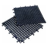PVC ajouré à emboîter, 50 × 50 cm, noire Dalle caillebotis Yoga Grip Ultra MILTEX - Dalles caillebotis miltex Yoga Grip Ultra noires en PVC ajouré