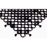 PVC ajouré à emboîter, 50 × 50 cm, noire Dalle caillebotis Yoga Grip Ultra MILTEX - Dalles caillebotis miltex Yoga Grip Ultra noires en PVC ajouré, détail