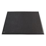 Antistatique ESD et Cfl-s1, 65 × 95 cm, noir Tapis anti-fatigue Yoga Ergo Fusion MILTEX - Tapis anti-fatigue antistatique miltex Yoga Ergo Fusion noir, boutons de mise à la terre