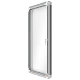 Extérieure, fond magnétique, 4 x A4 Vitrine d'affichage Premium Plus NOBO - Vitrine d'affichage d'extérieur nobo Premium Plus 4 x A4, vue de profil