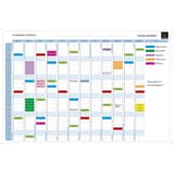90 x 59 cm, textes en français Planning magnétique annuel Exaplanner EXACOMPTA - Planning magnétique annuel EXACOMPTA Exaplanner garni de magnets de couleur