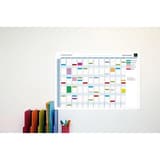90 x 59 cm, textes en français Planning magnétique annuel Exaplanner EXACOMPTA - Planning magnétique annuel EXACOMPTA Exaplanner fixé au mur, en situation