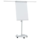 Magnétique, base ronde à 5 roulettes, 680 x 1050 mm Paperboard ECO Mobil FRANKEN - Chevalet de conférence FRANKEN ECO Mobil, bras latéraux sortis