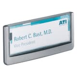 149 x 52,5 mm, graphite Plaque de porte CLICK SIGN DURABLE - Plaque de porte DURABLE CLICK SIGN 149 x 52,5 mm graphite, encart sous fenêtre transparente