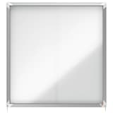 Intérieure, portes coulissantes, fond magnétique, 12 x A4 Vitrine d'affichage Premium Plus NOBO - Vitrine d'affichage nobo Premium Plus à portes coulissantes 12 x A4, vue de face