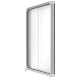 Intérieure, portes coulissantes, fond magnétique, 12 x A4 Vitrine d'affichage Premium Plus NOBO - Vitrine d'affichage nobo Premium Plus à portes coulissantes 12 x A4, vue de profil