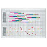 Permanent, 90 x 60 cm, 32 lignes Tableau planning JetKalender 53 semaines FRANKEN - Tableau planning FRANKEN JetKalender 53 semaines garni de bandes magnétiques, en situation