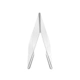 Acrylique, 300 x 105 mm, lot de 5 Porte-nom de table double face EUROPEL - Porte-nom de table EUROPEL vu de profil, forme de toit