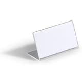 Acrylique, 100 x 52 mm, boîte de 10 Porte-nom en L DURABLE - Porte-nom en L DURABLE en acrylique transparent, vide