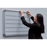 14 mois, mois, 2 semaines ou semaine, 94,5 x 61,5 cm, impression en allemand Planning annuel multifonction PRO FRANKEN - Profil pivotant du planning multifonction FRANKEN PRO, en situation