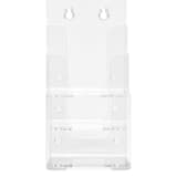 DL portrait, 3 compartiments Porte-flyer Classic DEFLECTO - Porte-brochures Classic deflecto DL, 3 compartiments, transparent