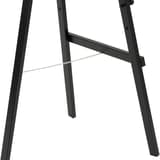 Réglable, sans ardoise, noir Chevalet ardoise EASEL SECURIT - Détail du réglage de hauteur du chevalet Securit EASEL noir