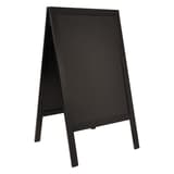 Ardoise 57 x 88 cm, double face, cadre noir Stop-trottoir ardoise WOODY SECURIT - Stop-trottoir ardoise Securit WOODY cadre noir, ardoise 57 x 88 cm