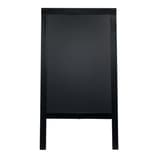 Ardoise 57 x 88 cm, double face, cadre noir Stop-trottoir ardoise WOODY SECURIT - Stop-trottoir Securit WOODY noir, vue de face