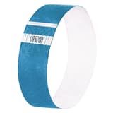 255 x 25 mm, lot de 120, bleu fluo Bracelet tyvek Super Soft SIGEL - Bracelet tyvek sigel Super Soft bleu fluo, fermé, numéroté