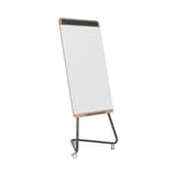 Acier laqué magnétique, cadre en bois, anthracite Paperboard mobile Ace BI-OFFICE - Paperboard Bi-Office Ace vu de trois quarts