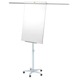 Acier laqué magnétique, 2 bras extensibles Paperboard mobile Impression Pro NOBO - Paperboard nobo Impression Pro mobile vu de trois quarts
