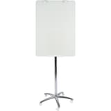 Verre trempé de 4 mm, non magnétique, piètement chromé Paperboard en verre Business BI-OFFICE - Paperboard en verre Bi-Office Business sur piètement chromé