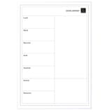 30 x 43 cm en portrait, textes en français Planning hebdomadaire magnétique Exaplanner Perso EXACOMPTA - Planning hebdomadaire magnétique EXACOMPTA Exaplanner Perso