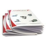 Plieuse-agrafeuse de livrets à dos carré SF-500EU SRA3 SUPERFAX - Brochures à dos carré réalisées à la plieuse-agrafeuse Superfax SF-500EU
